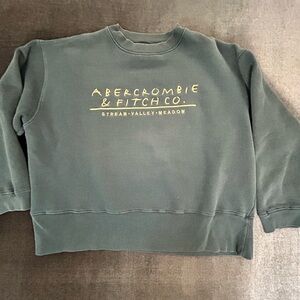 Abercrombie & Fitch VNTG Men's Dark Green Crewneck Sweater